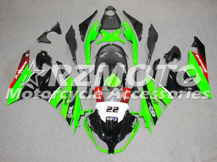 

Комплект обтекателей ABS для kawasaki Ninja ZX-6R, 636, 2009, 2010, 2011, 2012, 6R, 09, 10, 11, 12, комплект кузова, зеленый, красный
