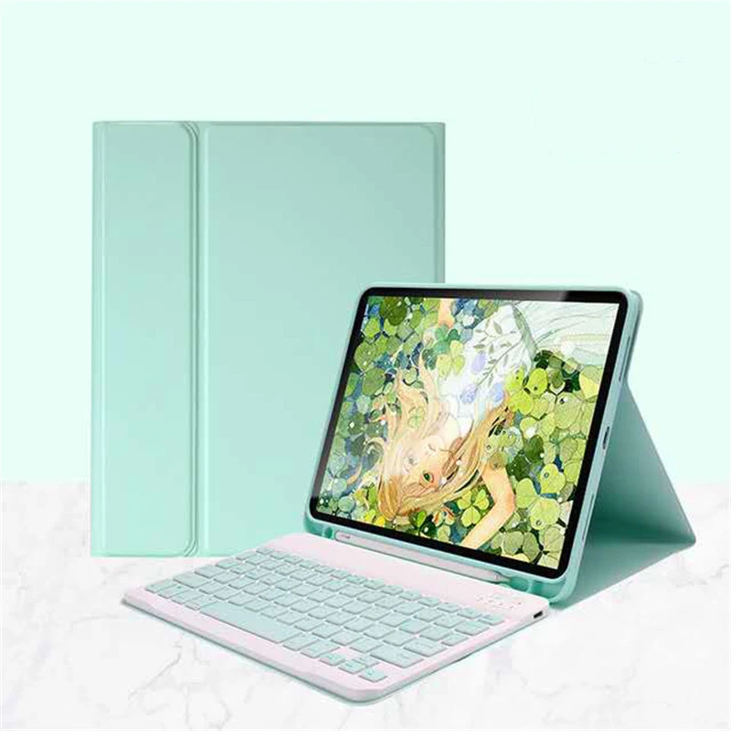 

Чехол для IPad 9,7 2018, Bluetooth-клавиатура, умный чехол из искусственной кожи для Ipad Pro 11 6-го и 7-го поколения, гаджет A2228, A2230, a53