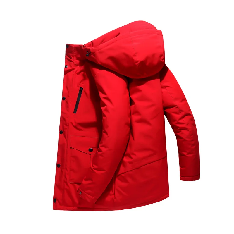 Русская зимняя куртка для мужчин Экстра Толстая ветровка длинное пальто