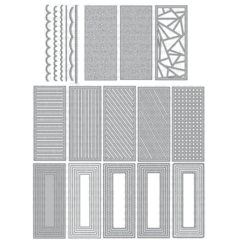Фоновая рамка металлические Вырубные штампы для скрапбукинга альбома бумаги
