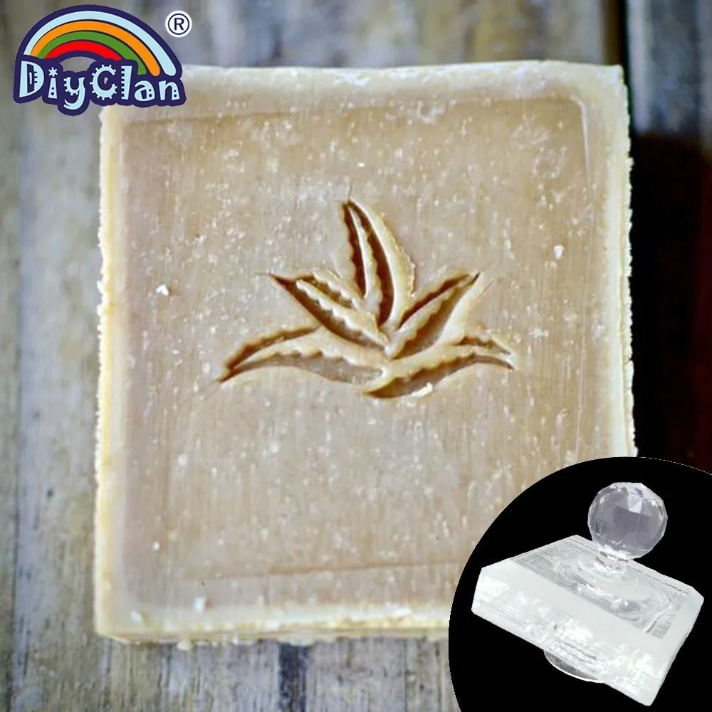 Натуральное мыло с алоэ печать штампов серия растение ручной работы