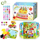 7 шт.лот DIY алмазные наклейки и 3D наклейки из вспененного этилвинилацетата, ручная работа, кристальная паста, картина, пазлы, игрушки, детские наклейки, игрушка в подарок YJN