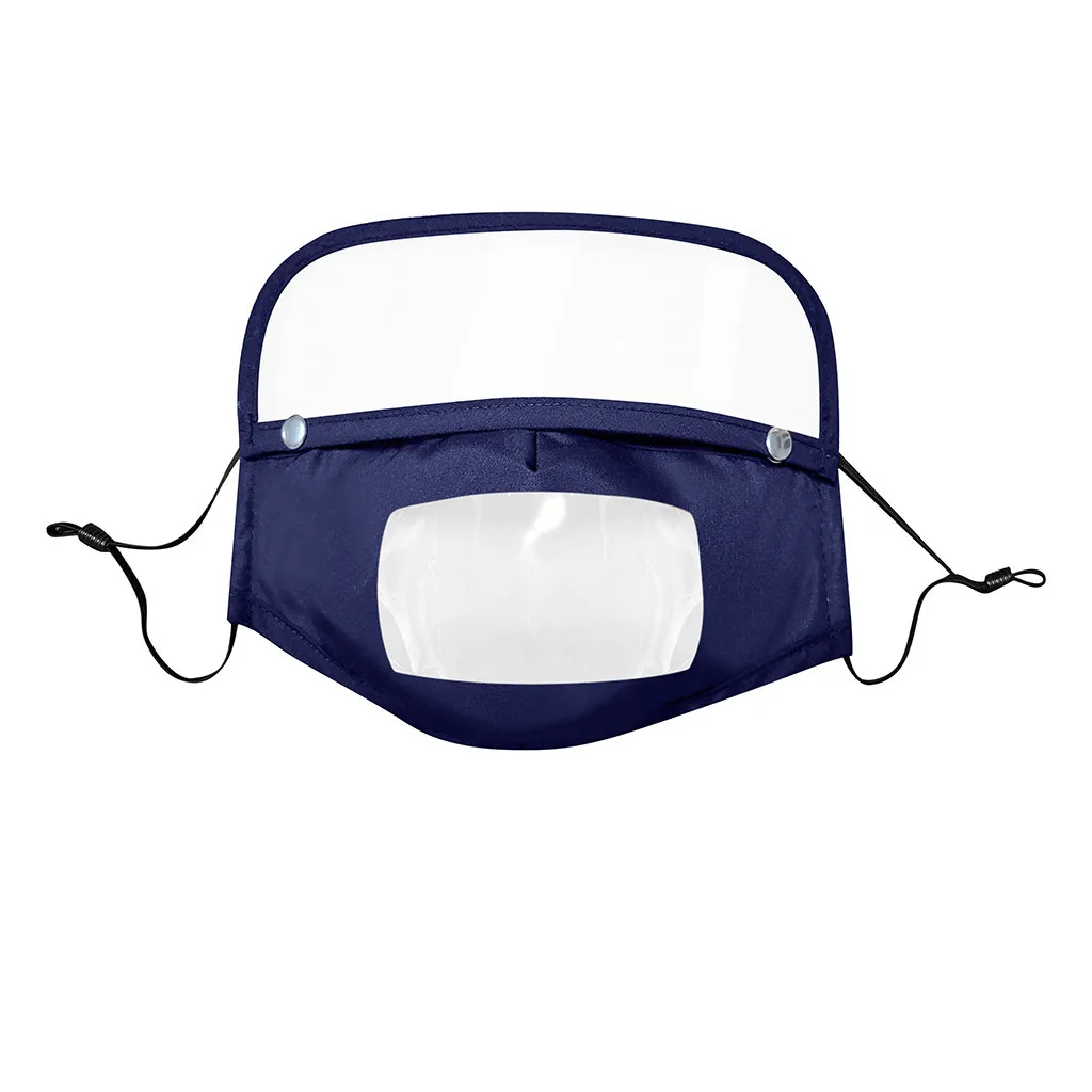 

4pc Kids Face-masks Detachable Eye Shield Mondmasker Reusable Masque Mondkapjes Lip Reading Mascarillas Halloween Cosplay