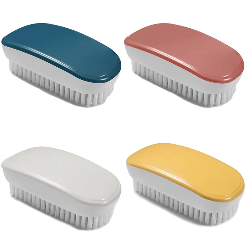 

Scrubbing Brush Hard Bristle Laundry Clothes Shoes Scrub Brush Portable Plastic Hands Cleaning Brush for Kitchen Bathroom
