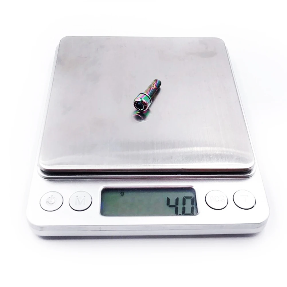 6 шт. велосипедные винты MTB ручки цветные с титановым покрытием M5 * 18 мм подставка