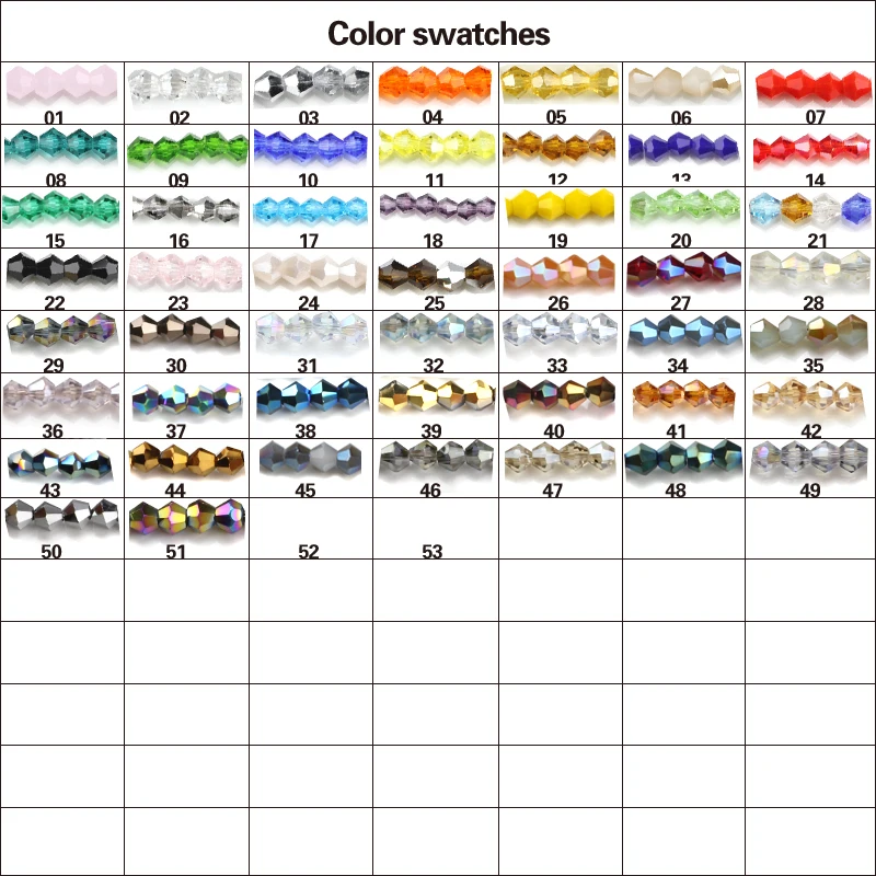 Бусины из хрусталя для браслетов сделай сам стеклянные бусины-Биконусы с