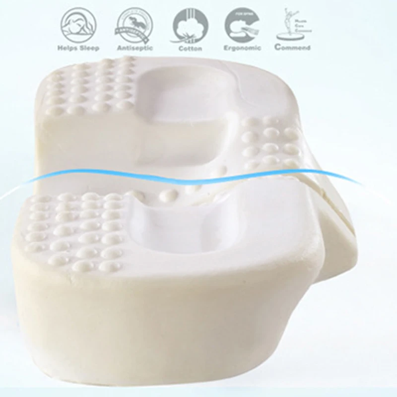 Подушка из пены с эффектом памяти против морщин эргономичная изгиб улучшенные