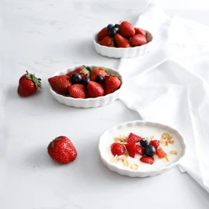 Керамическое яблоко-пирожное блюдо creme brulee для пекарни пирожное кухонная посуда |