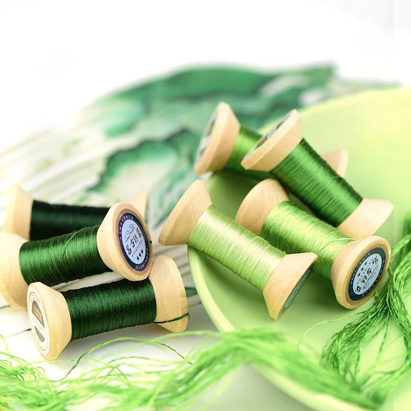 Вышивка вручную/шелковая нить/шелковая вышивка/катушка ручной вышивки/яркая