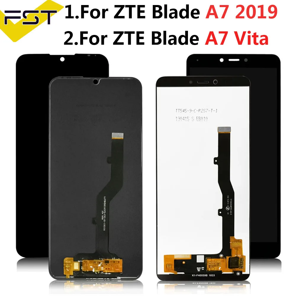 for zte blade a7 vita a7 2019 lcd displaytouch screen digitizer assembly for zte blade a4 a0722 mobile phone lcd a7 2020 free global shipping