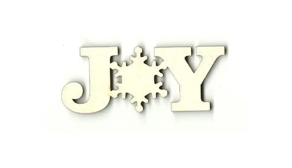 Joy Снежинка-Лазерная вырезанная НЕОБРАБОТАННАЯ деревянная форма | Дом и сад