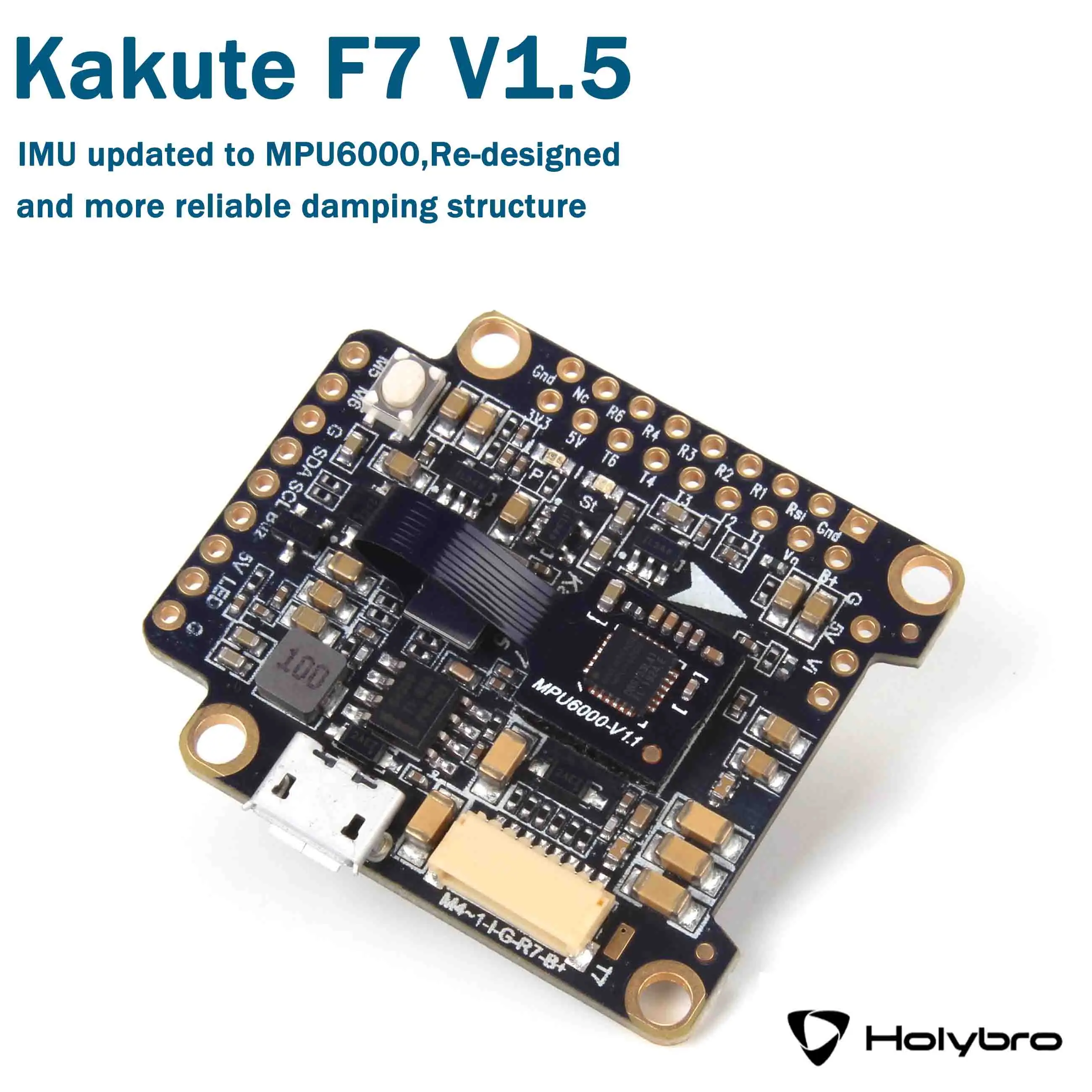 Holybro Kakute F7 Контроллер полета& Holybro Atlatl HV V2 5,8G Видео передатчик& Tekko32 F3 Металл 65A ESC комбо для FPV