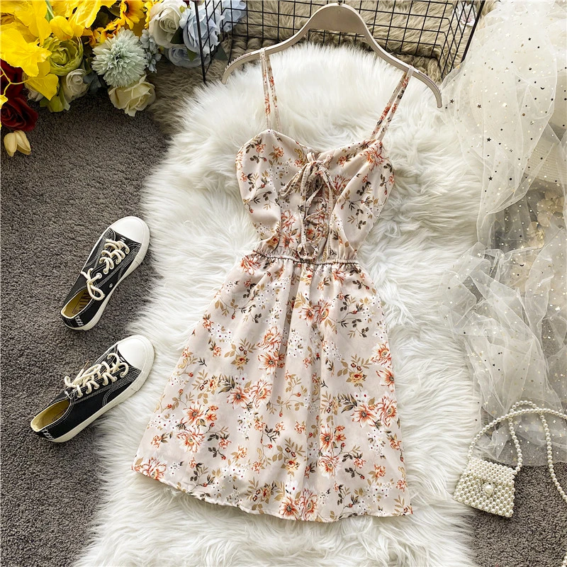 Женское Приморское праздничное платье с принтом повседневное ТРАПЕЦИЕВИДНОЕ