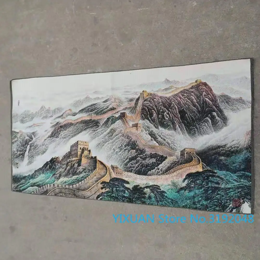 

Great Wall silk Thangka brocade painting gold silk cloth weaving embroidery silk embroidery antique crafts