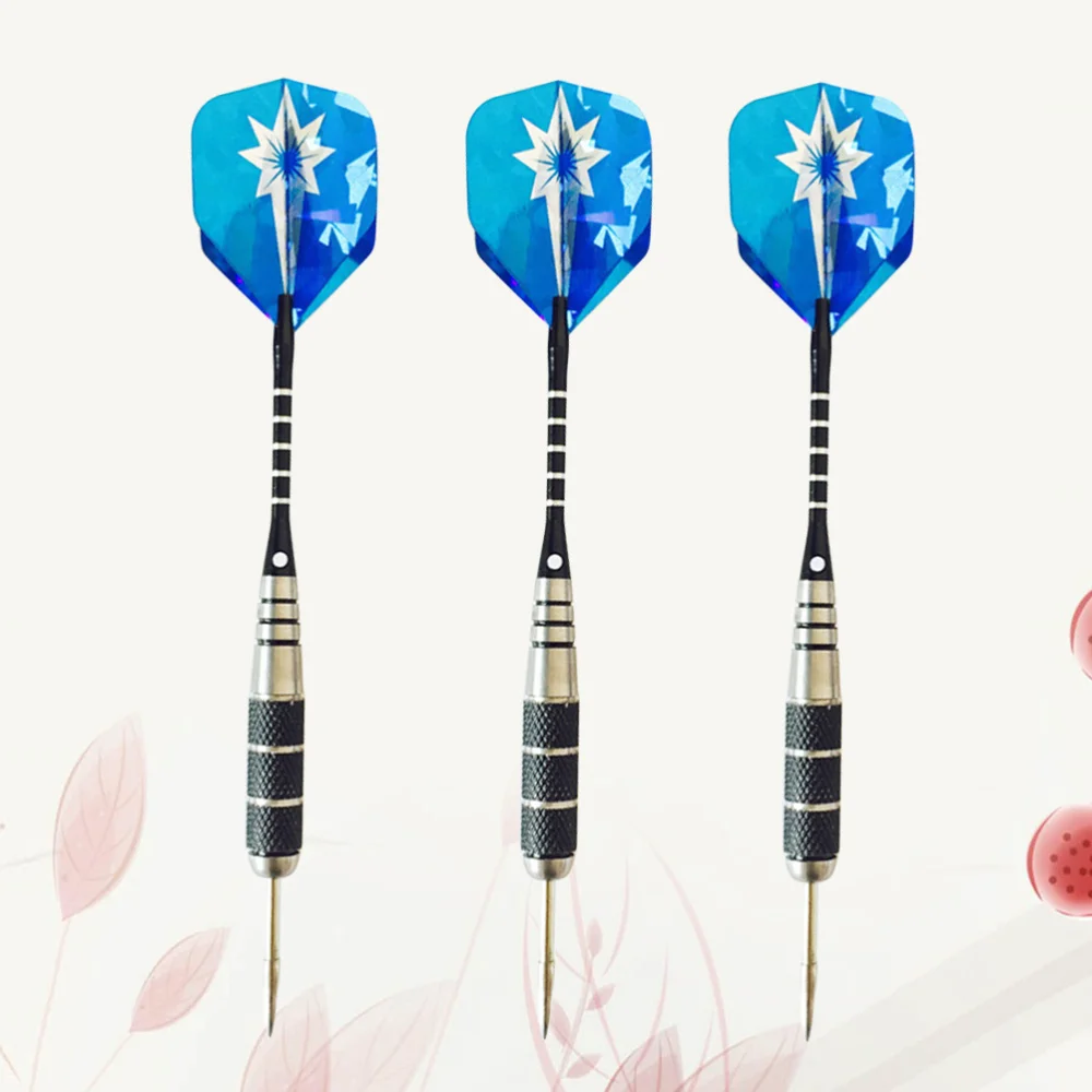 

3PCS 22g Aluminum Rod Darts Pin-Type Darts Portable Needle Tipped Darts Flights Darts for Sports Events