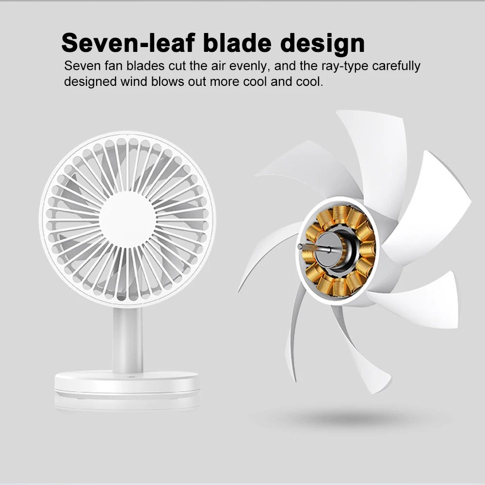 Летний кулер портативный вентилятор ручной USB перезаряжаемый Мини Складной для