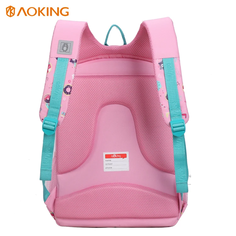 Aoking Lovely Girls School Bag Spacious Cute Backpack For Student Preppy Colorful Ergonomic Small Backpack For Kids 4 Layers