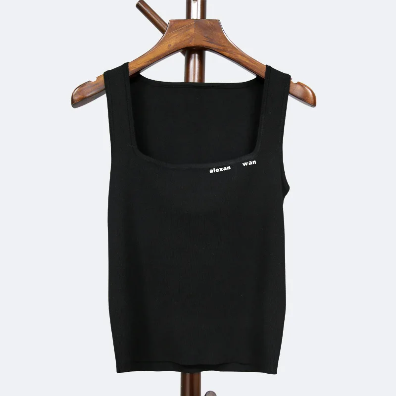 

WANG Vest Suspenders 2021 Summer New Product All-match Thin Sexy Stretch Top Women's European and American Bottoming