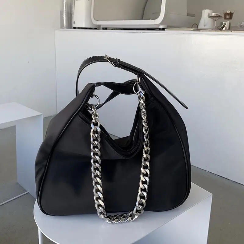 Thick Aluminum Bag Chain Replacement Purse Chain Shoulder Crossbody Bag Strap for Cluth Small Handbag Handle DIY Chain For Bag