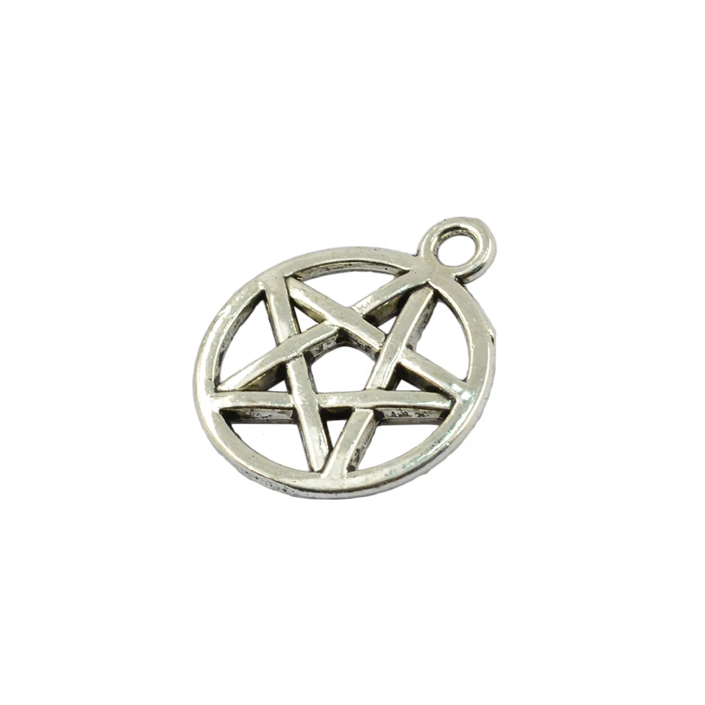

50Pcs Retro Tibetan Silver Knot Pentacle Jewelry DIY FIndings