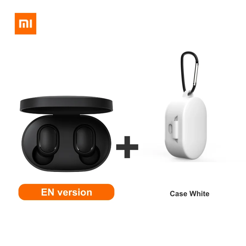 Xiaomi Redmi Airdots Xiaomi беспроводные наушники Голосовое управление Bluetooth 5,0 шумоподавление управление - Цвет: EN White case