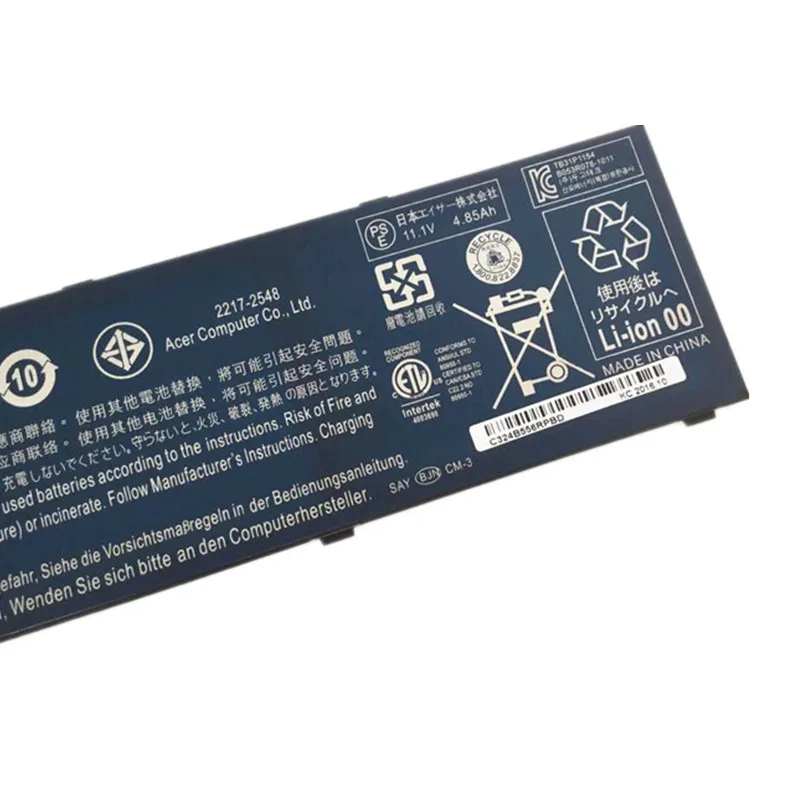 Новый оригинальный запасной литий-ионный аккумулятор для ноутбука Acer Ultra M5Aspire