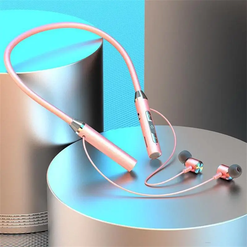 

Wireless Bluetooth Neck Hanging Headset HD Noise Reduction Call Stereo Waterproof Sport Headphones