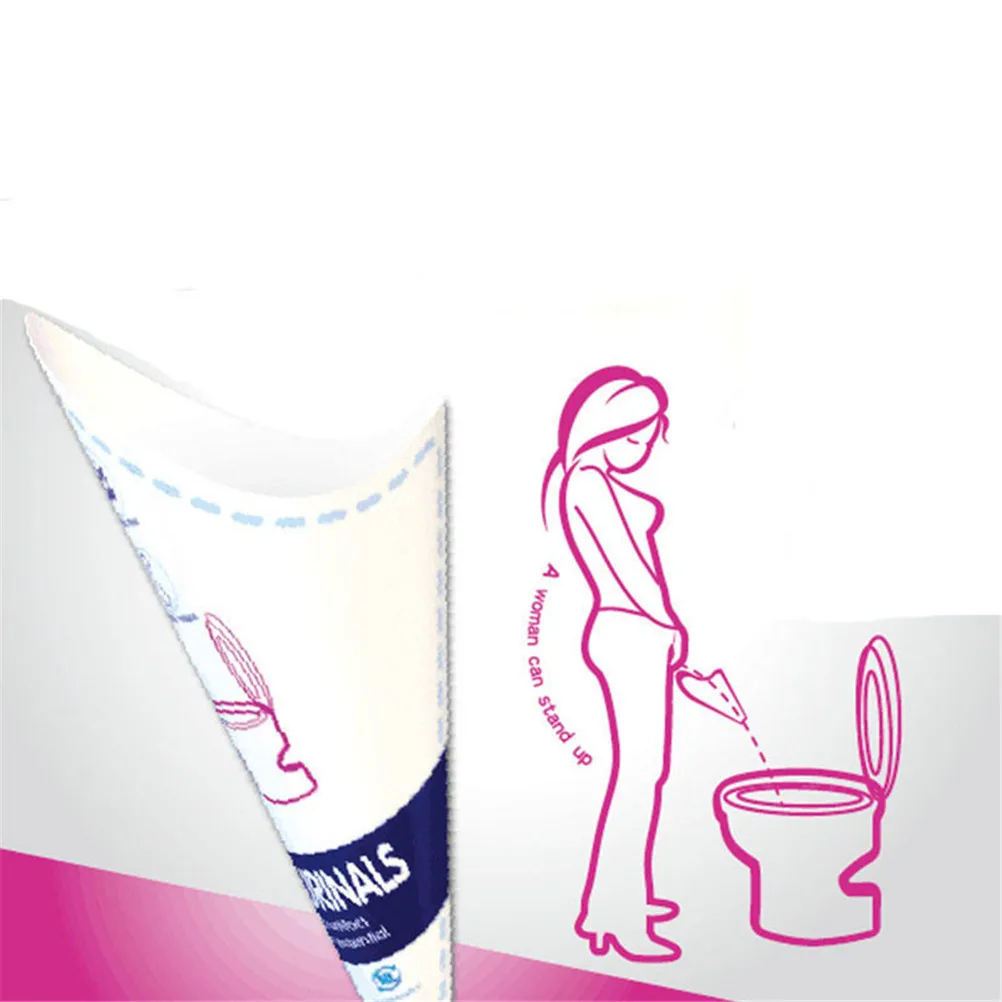 

10pc/lot Disposable Paper Urinal Woman Urination Device Stand Up Pee for Camping Travel Portable Female Outdoor Toilet Tool