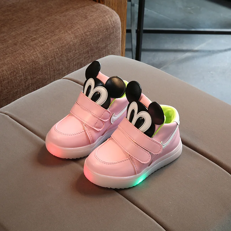 led girls boys kids sneaker shoes casual flat runing sport children sneakers luminous lighted baby toddler tenis | Детская одежда и