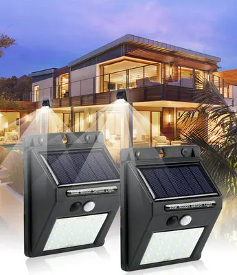 

LED Solar Lamp Motion Sensor Waterproof Outdoor Decorative Lights, Solar Outdoor Wall Lights for Courtyards/ Aisles /stairs