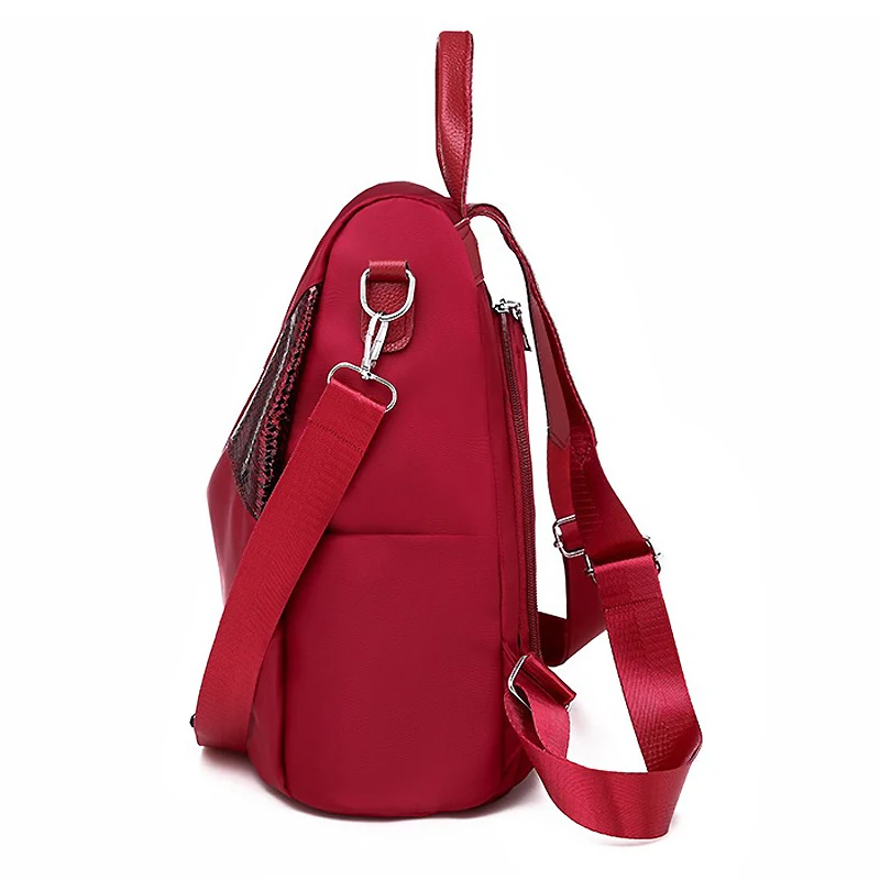 WEIXIER/модные рюкзаки для женщин водонепроницаемый красный рюкзак из ткани Оксфорд