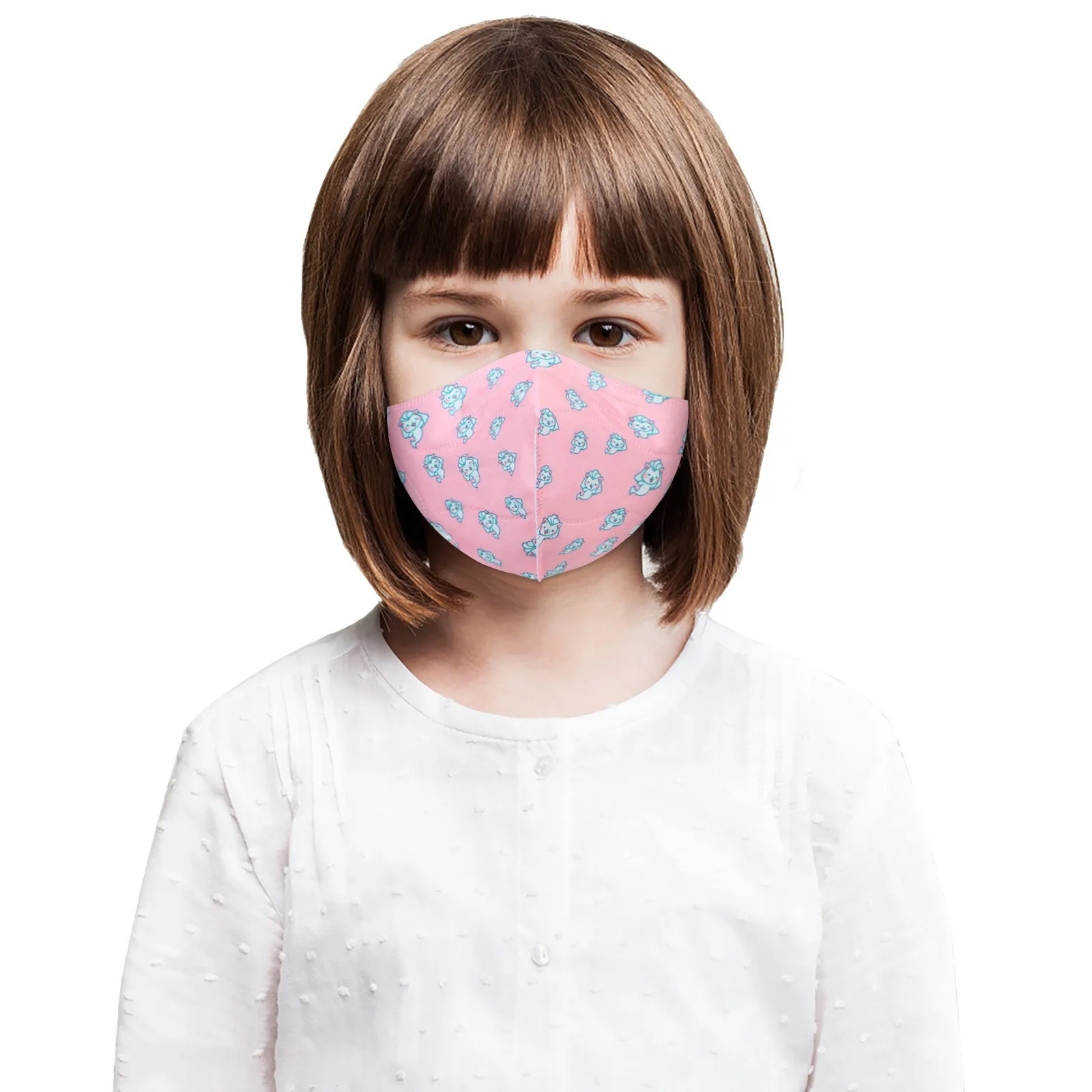 

10PCS Children Disposable Masks Cartoon Cute Printed Mask 5 layers Non Woven Child maske Children's Printed Face Mask maque