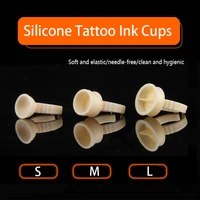 disposable soft silicone tattoo ink cup permanent makeup ring divider tattoo pigments holder ring for false eye lashes extension