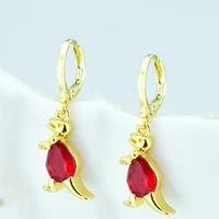 summer new small dinosaur series earrings ancient creatures collection color zircon earrings gift
