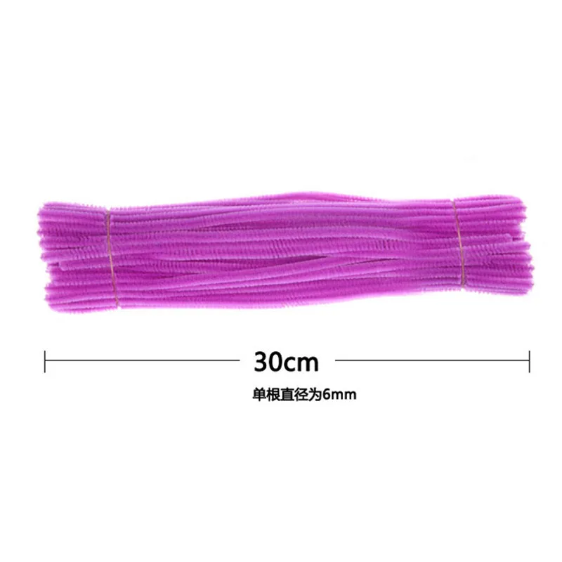 

100pcs Colorful Handmade Chenille Stems Pipe Cleaners Kindergarten Craft Supplies DIY Kids Plush Educational Handmade Toys