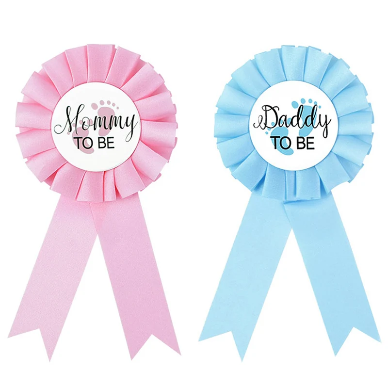 

Blue Pink Mommy To Be Daddy To Be Badge Mom To Be Shoulder Sash Gender Reveal Party Decoration Baby Shower Favors Gift Supplies