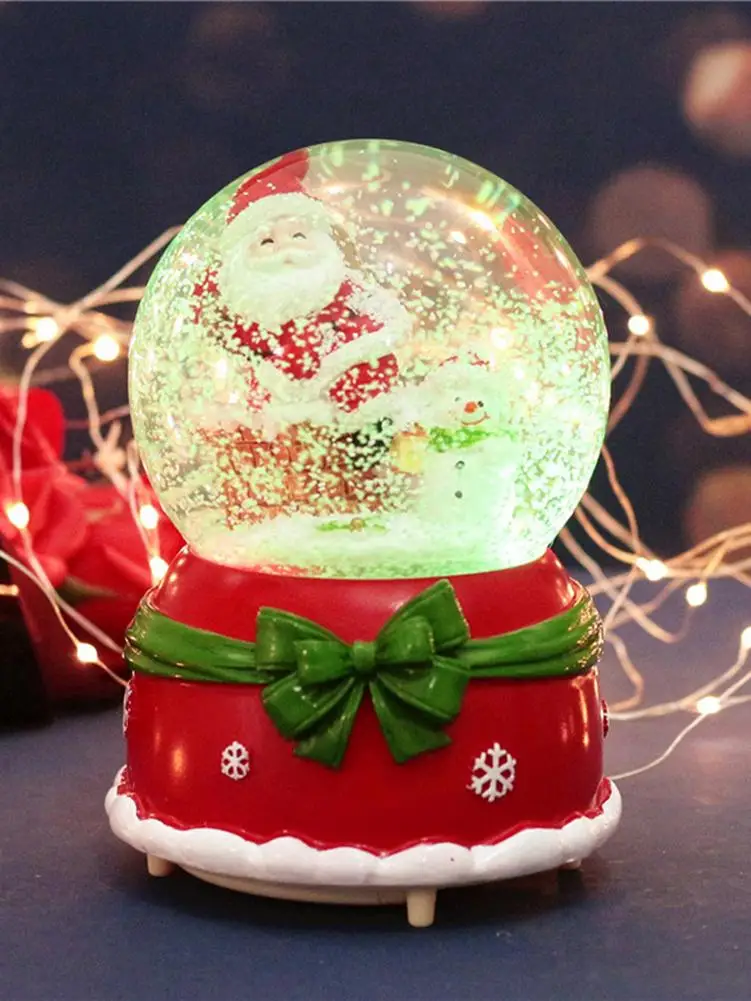 Снежные шары музыкальные с танцами снежинки ручной работы водный шар ремесла на