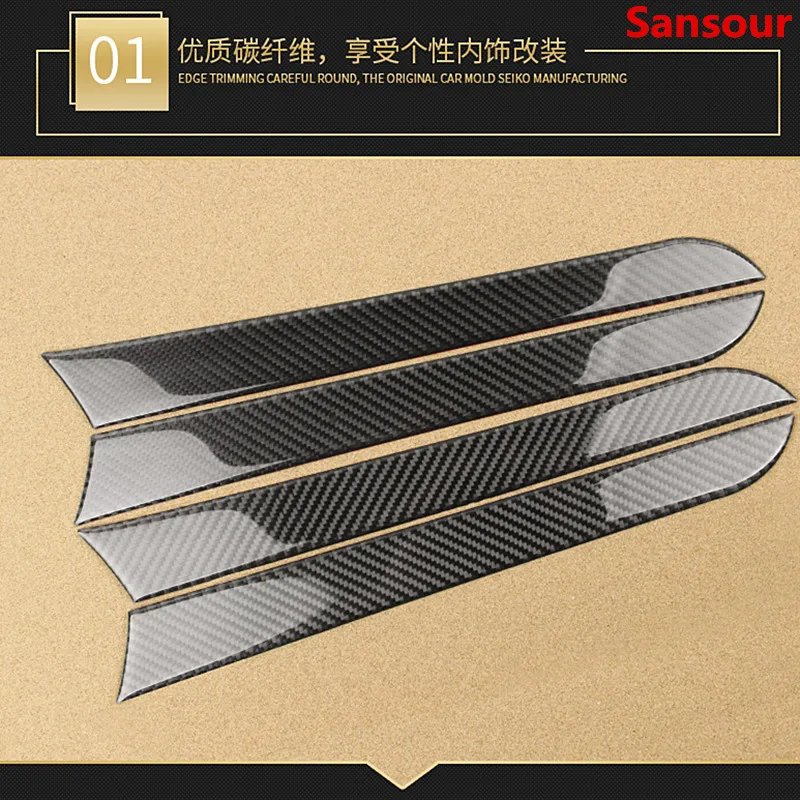Sansour для Audi A4 B8 A5 2009 2010 2011 2012 2013 2014 2015 2016 углеродного волокна 4 шт оконные и дверные
