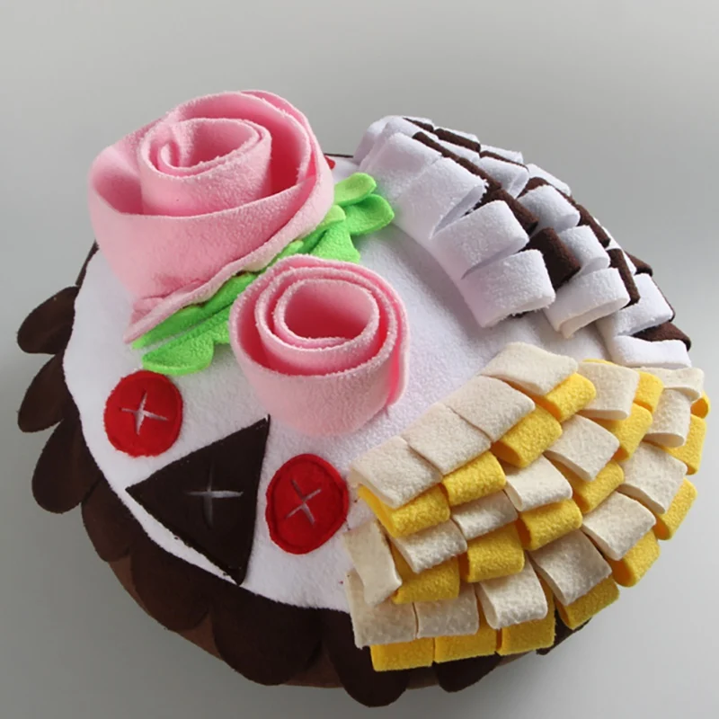 

Pet Cat Dog Consumes Energy Birthday Cake Slow Food Training Interactive Toy Training Games Feeding Food Intelligence Toy T
