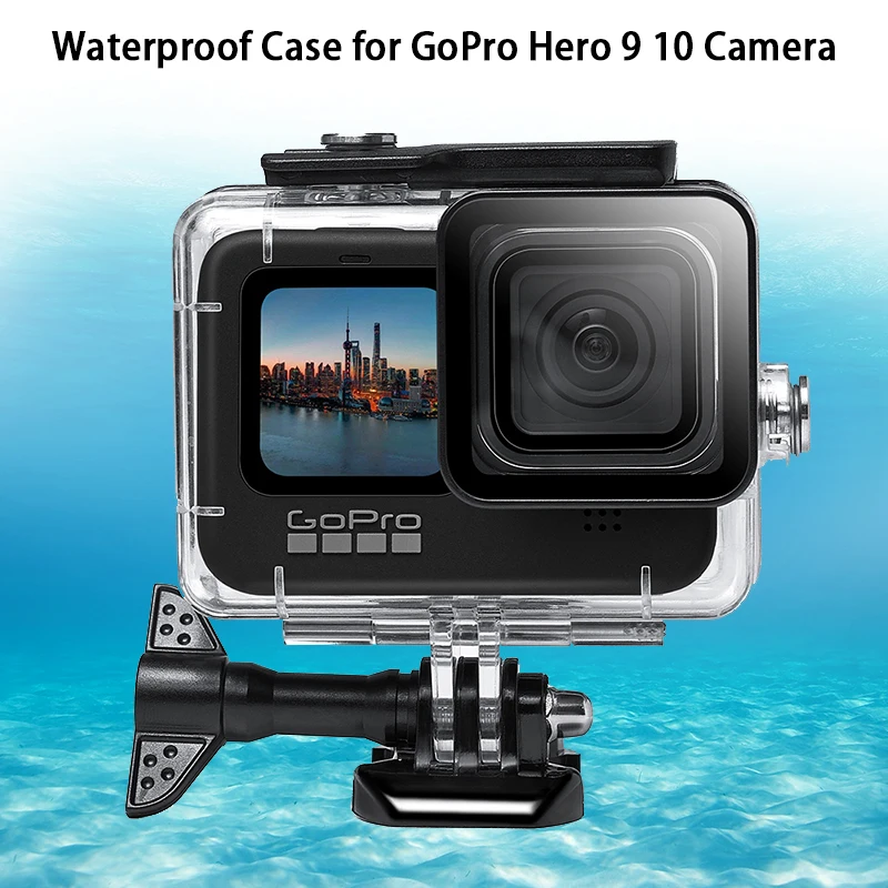 

60M Waterproof Case For GoPro Hero 9 10 Black Protective Diving Underwater camera Housing Shell Camera Accessory