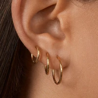 multiple small round ear rings for women men jewelry stainless steel ear clip cuff simple fashion black hoops earring 2020