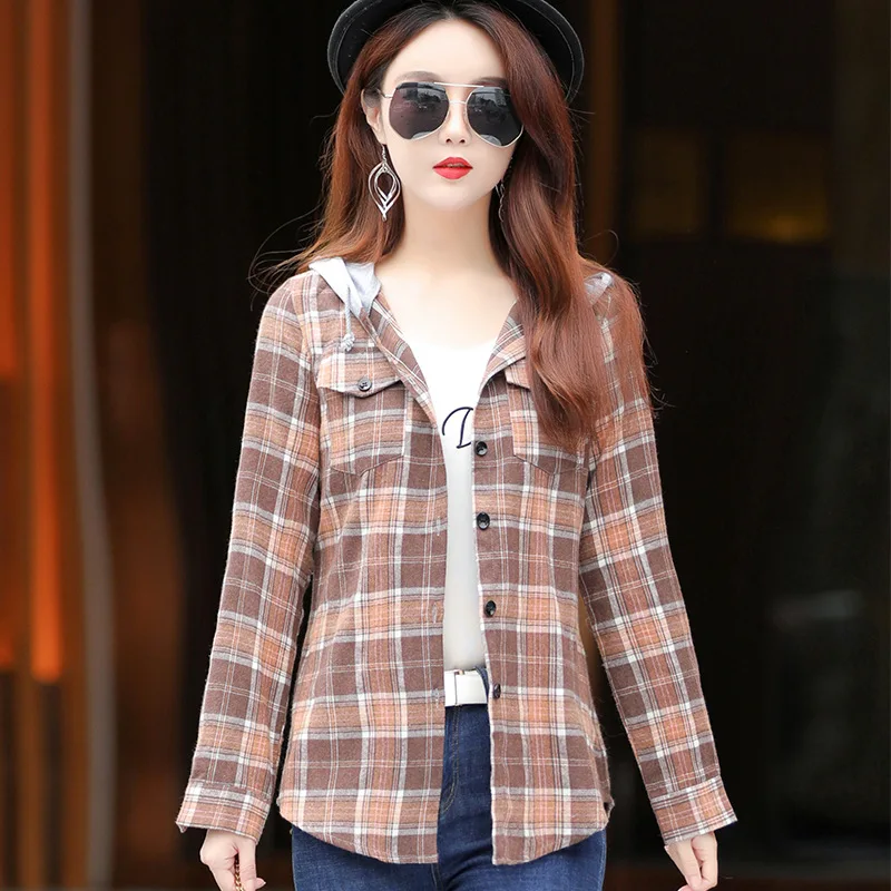 Женская модная Повседневная Толстовка с длинным рукавом 5 цветов фланелевые