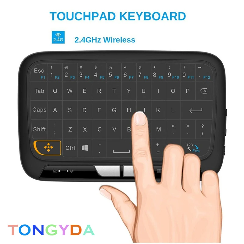 Английская мини-клавиатура 2,4G RF Air mouse беспроводная клавиатура Пульт дистанционного управления с голосовой подсветкой для Android Smart tv Box X96 MAX