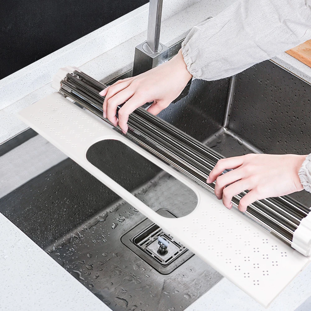 Подставка для сушки посуды Складная Многофункциональная сушилка раковины из