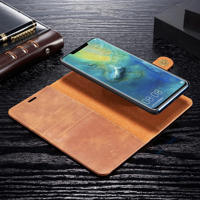 Винтажный съемный чехол-кошелек из натуральной кожи для huawei mate 20 P30 Pro P20 mate 30 mate 30 Pro P30 Lite с подставкой и отделением для карт