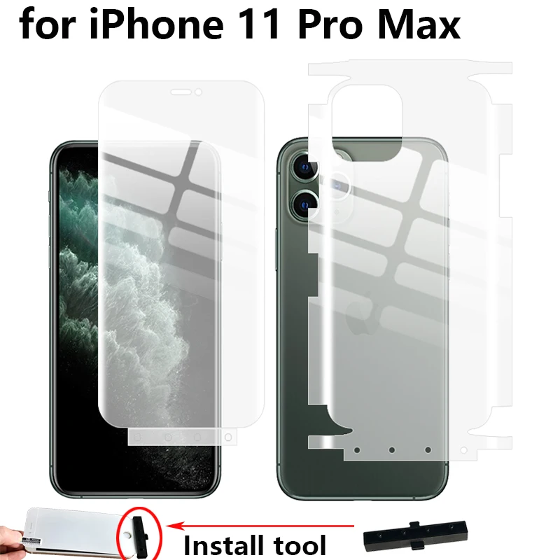 Новая мягкая 4D полная защита тела Смарт помощь Гидрогелевая пленка для iPhone 11 Pro Max