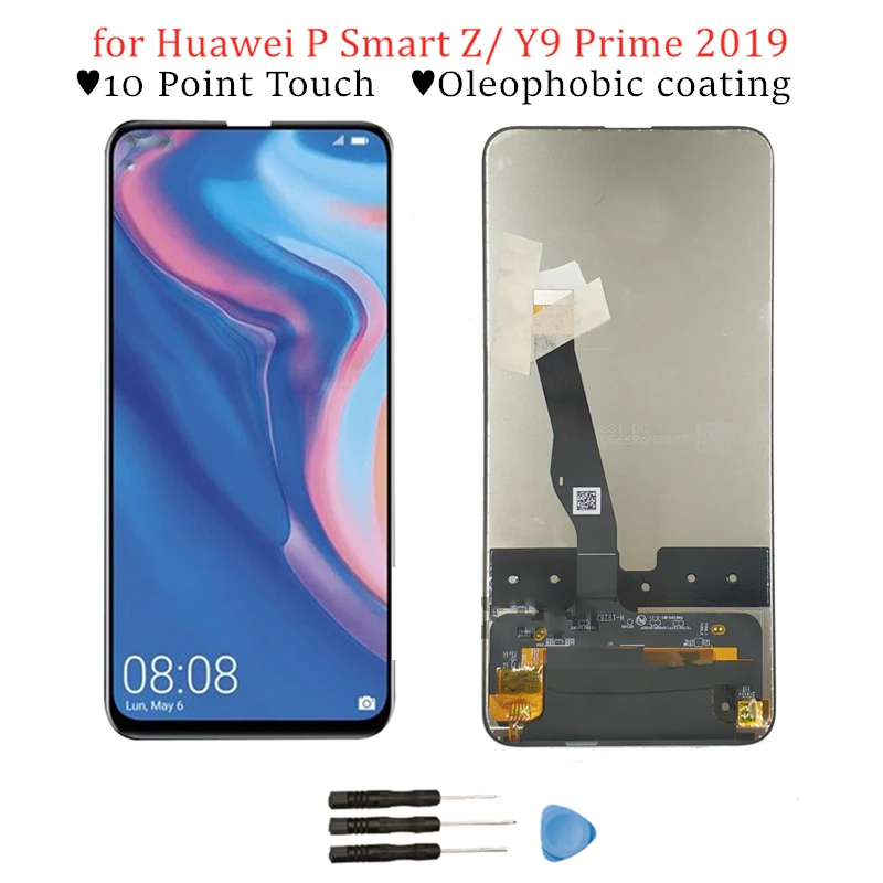 ЖК дисплей для huawei P Smart Z/Y9 Prime 2019 кодирующий преобразователь сенсорного экрана в