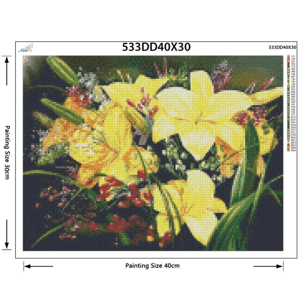 Алмазная картина вышивка 5d diy Полная квадратная ваза цветок-Алмазная мозаика