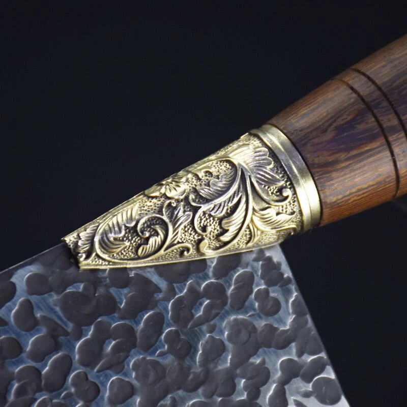 Longquan ghost hand-made кухонный нож ручной ковки Античная слайсер Ретро sharp шеф-повар