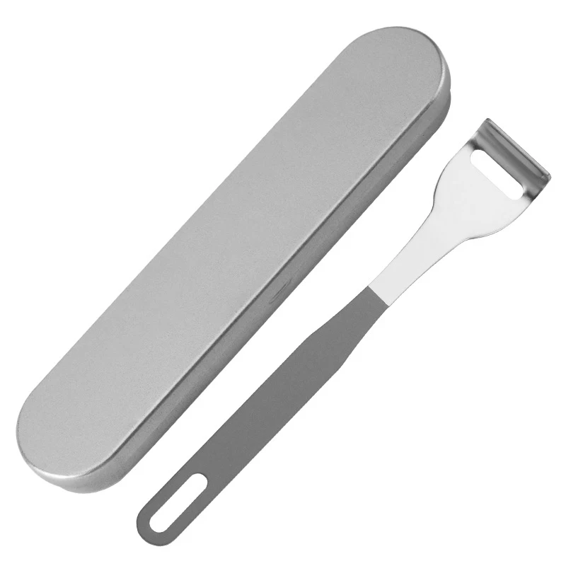 

41style Tongue Scraper Useful Tongue Scraper Stainless Steel Oral Tongue Cleaner Medical Mouth Brush Reusable Fresh Breath Maker
